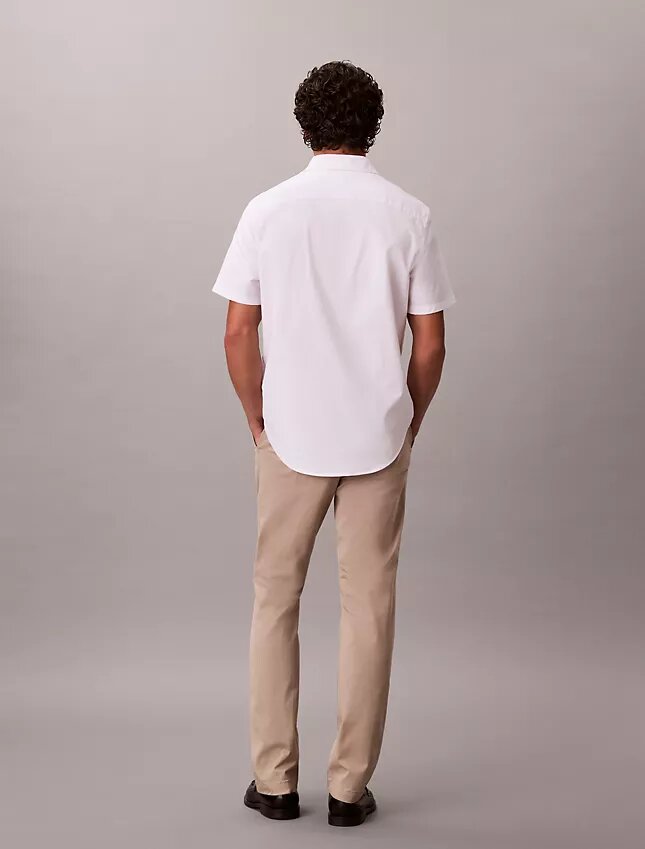 Slim fit-byxor i bomull Slim fit-byxor i bomull