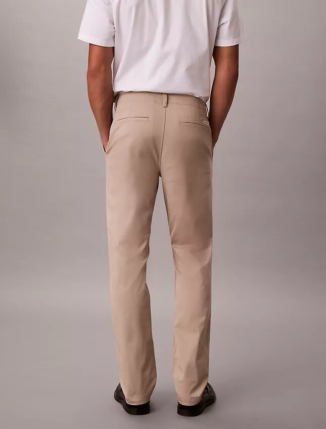 Slim fit-byxor i bomull Slim fit-byxor i bomull