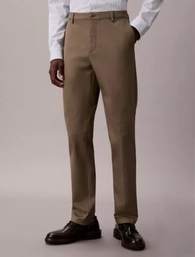 Slim fit-byxor i Cotton Stretch-bomull