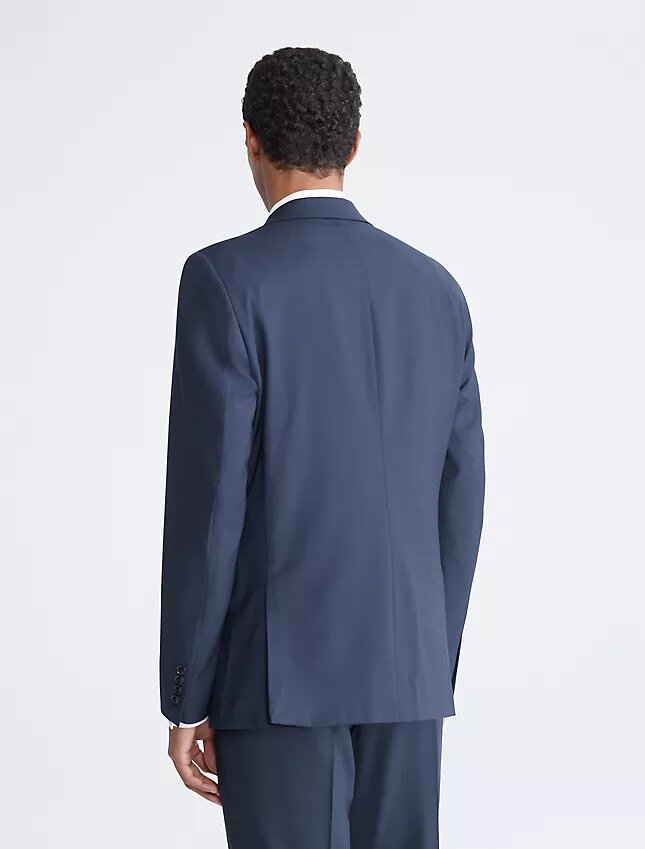 Slim fit-kostymjacka i marinblått Slim fit-kostymjacka i marinblått
