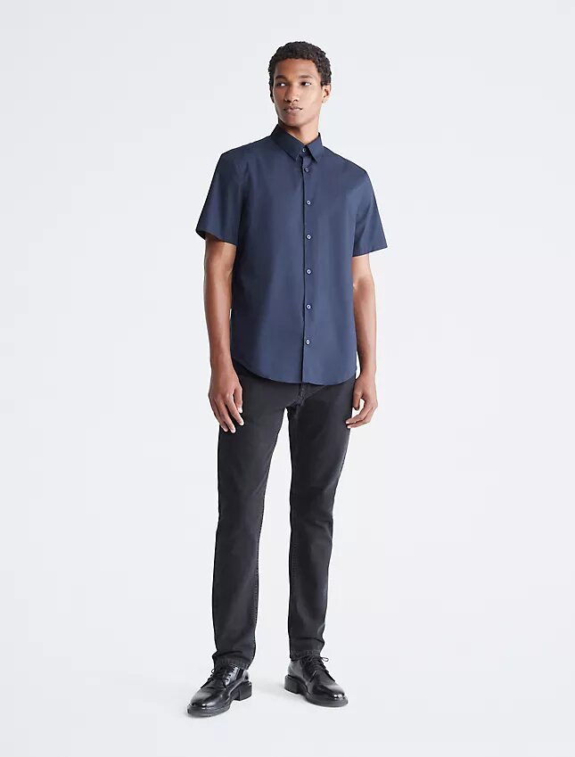 Slim-fit skjorta i Cotton Stretch Slim-fit skjorta i Cotton Stretch