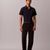 Slim fit-skjorta i Cotton Stretch med knappar
