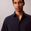 Slim fit-skjorta i Cotton Stretch med knappar