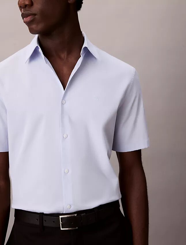 Slim fit-skjorta i Cotton Stretch med knappar Slim fit-skjorta i Cotton Stretch med knappar