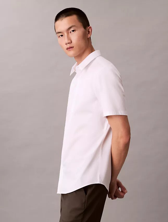 Slim fit-skjorta i Cotton Stretch med knappar Slim fit-skjorta i Cotton Stretch med knappar