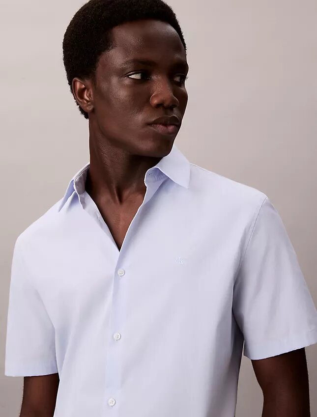 Slim fit-skjorta i Cotton Stretch med knappar Slim fit-skjorta i Cotton Stretch med knappar