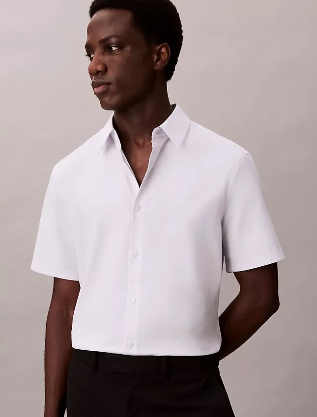 Slim fit-skjorta i Cotton Stretch med knappar Slim fit-skjorta i Cotton Stretch med knappar
