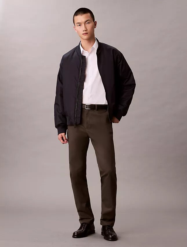 Slim fit-skjorta i Cotton Stretch med knappar Slim fit-skjorta i Cotton Stretch med knappar