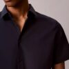 Slim fit-skjorta i Cotton Stretch med knappar