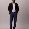 Slim fit-skjorta i Cotton Stretch med ränder och knappar Slim fit-skjorta i Cotton Stretch med ränder och knappar