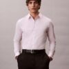 Slim fit-skjorta i Cotton Stretch med ränder och knappar Slim fit-skjorta i Cotton Stretch med ränder och knappar