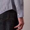 Slim fit-skjorta i Cotton Stretch med ränder och knappar Slim fit-skjorta i Cotton Stretch med ränder och knappar