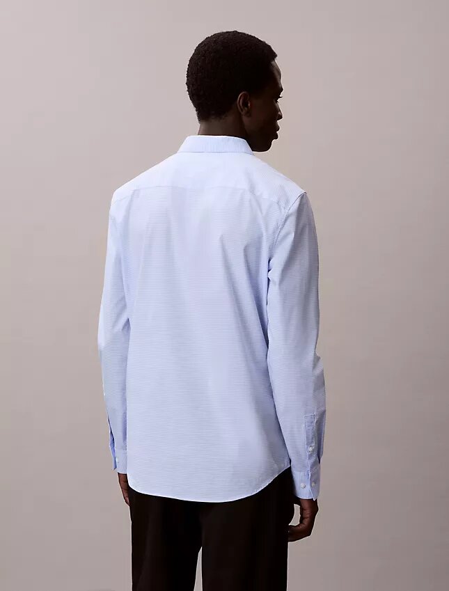 Slim fit-skjorta i Cotton Stretch med rutmönster Slim fit-skjorta i Cotton Stretch med rutmönster