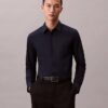Slim fit-skjorta i Cotton Stretch poplin
