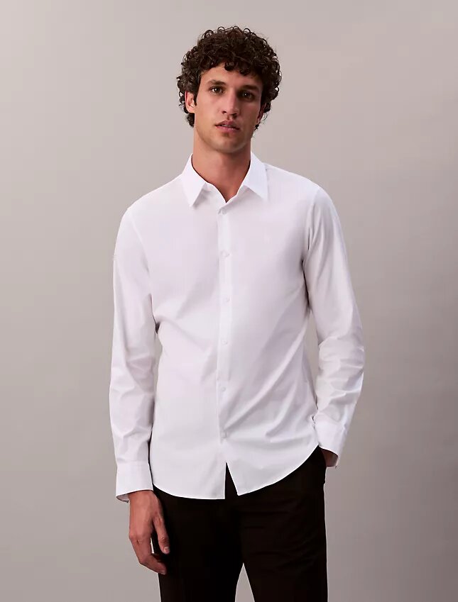 Slim fit-skjorta i Cotton Stretch poplin Slim fit-skjorta i Cotton Stretch poplin