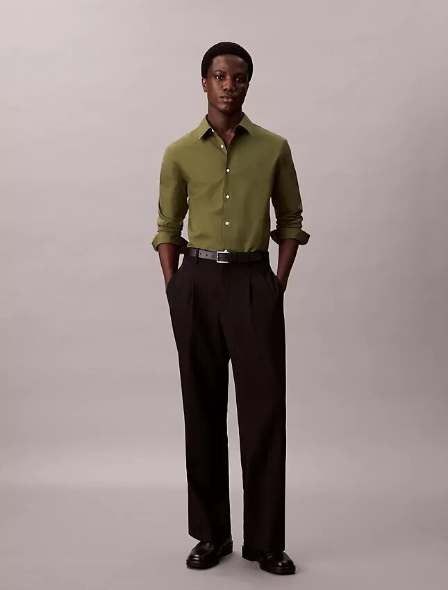 Slim fit-skjorta i Cotton Stretch poplin Slim fit-skjorta i Cotton Stretch poplin