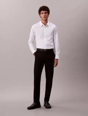 Slim fit-skjorta i Cotton Stretch poplin