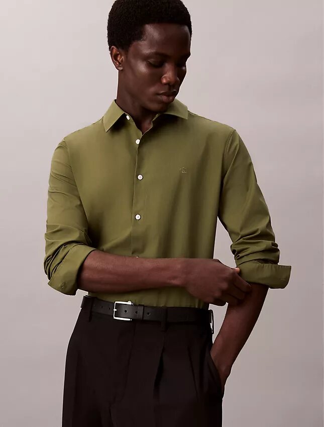 Slim fit-skjorta i Cotton Stretch poplin Slim fit-skjorta i Cotton Stretch poplin