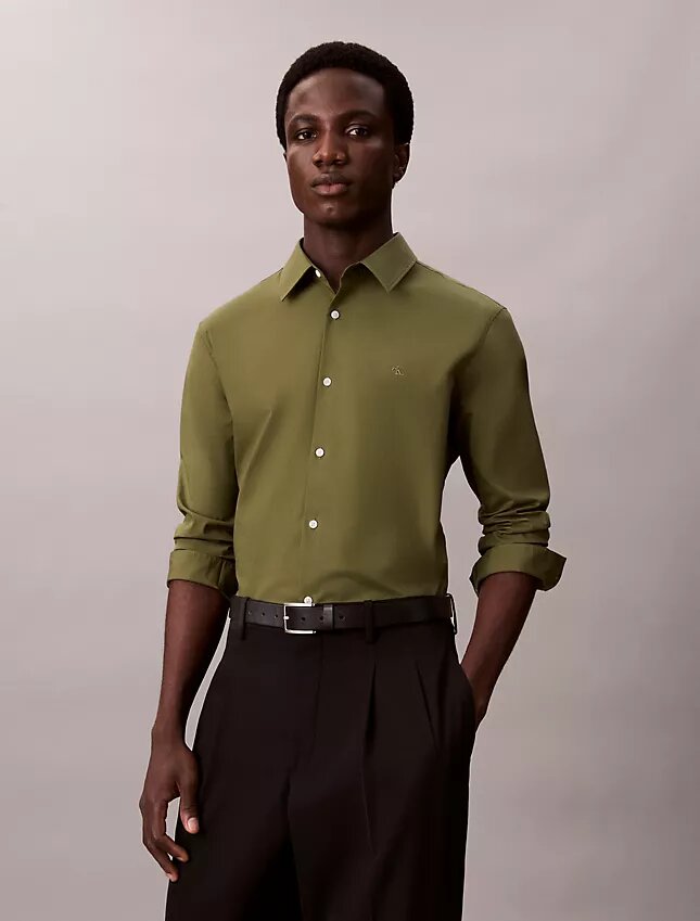 Slim fit-skjorta i Cotton Stretch poplin Slim fit-skjorta i Cotton Stretch poplin