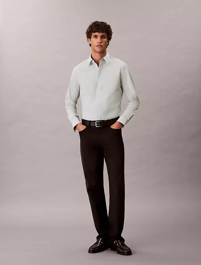 Slim-fit-skjorta i Supima-stretchbomull Slim-fit-skjorta i Supima-stretchbomull