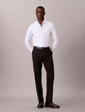 Slim-fit-skjorta i Supima-stretchbomull