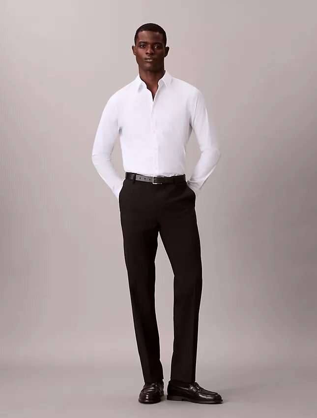 Slim-fit-skjorta i Supima-stretchbomull Slim-fit-skjorta i Supima-stretchbomull