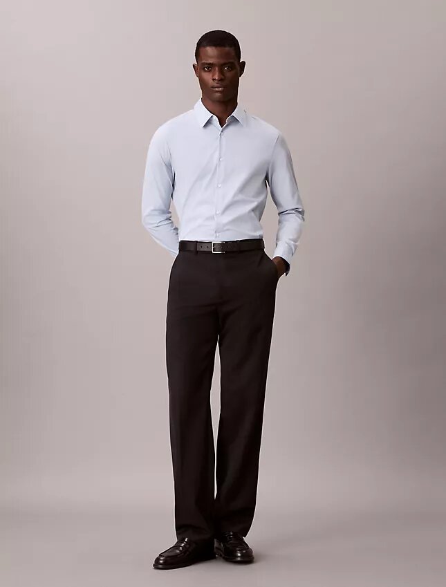 Slim-fit-skjorta i Supima-stretchbomull Slim-fit-skjorta i Supima-stretchbomull