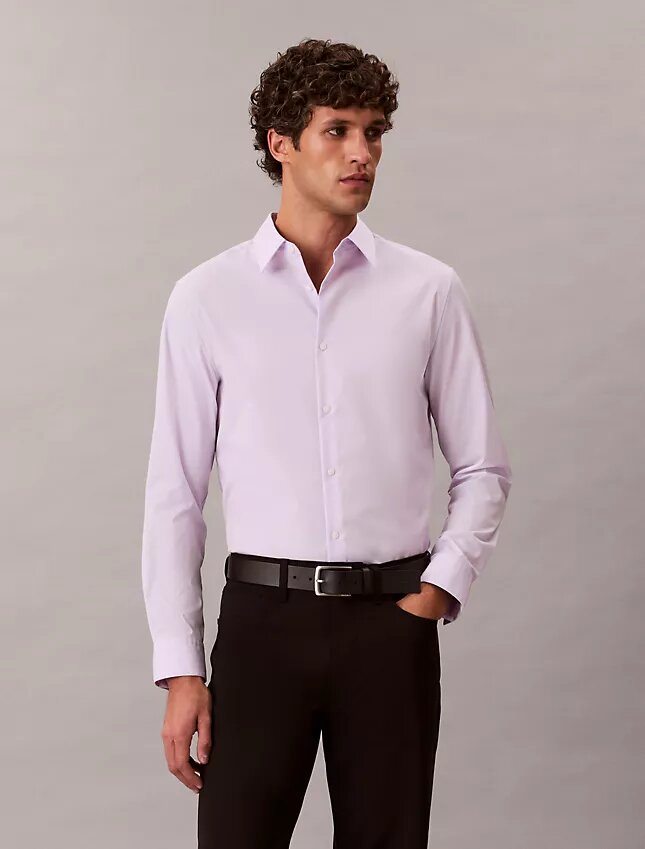 Slim-fit-skjorta i Supima-stretchbomull Slim-fit-skjorta i Supima-stretchbomull