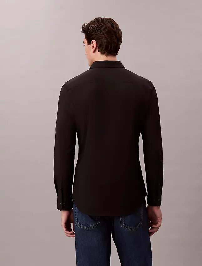 Slim-fit-skjorta i Supima-stretchbomull Slim-fit-skjorta i Supima-stretchbomull