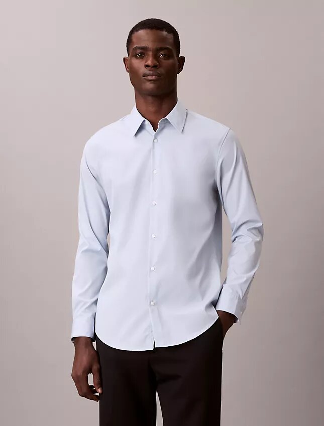 Slim-fit-skjorta i Supima-stretchbomull Slim-fit-skjorta i Supima-stretchbomull