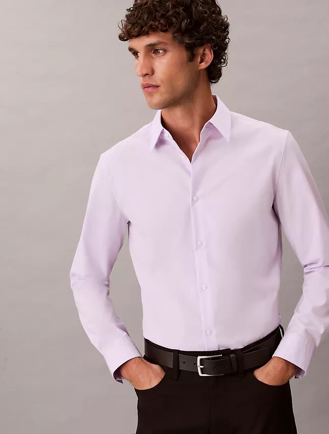 Slim-fit-skjorta i Supima-stretchbomull Slim-fit-skjorta i Supima-stretchbomull