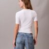 Slim fit T-shirt i Modal med Monogram-logotyp