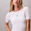 Slim fit T-shirt i Modal med Monogram-logotyp