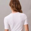 Slim fit T-shirt i Modal med Monogram-logotyp