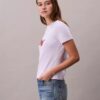 Slim T-shirt med delad logotyp Slim T-shirt med delad logotyp