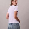 Slim T-shirt med delad logotyp Slim T-shirt med delad logotyp