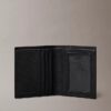 Smal bifold-plånbok med foliepräglat logotyp