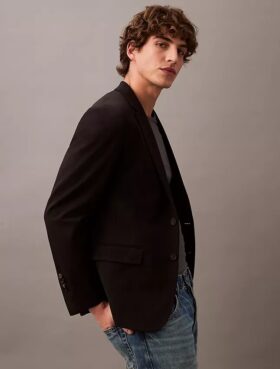 Smal blazer i ullgabardin Smal blazer i ullgabardin