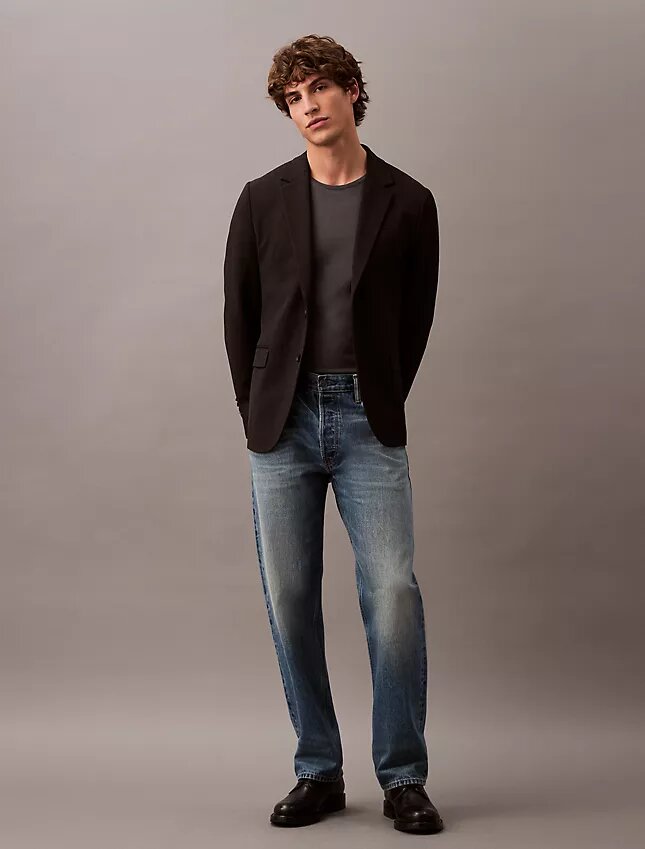 Smal blazer i ullgabardin Smal blazer i ullgabardin