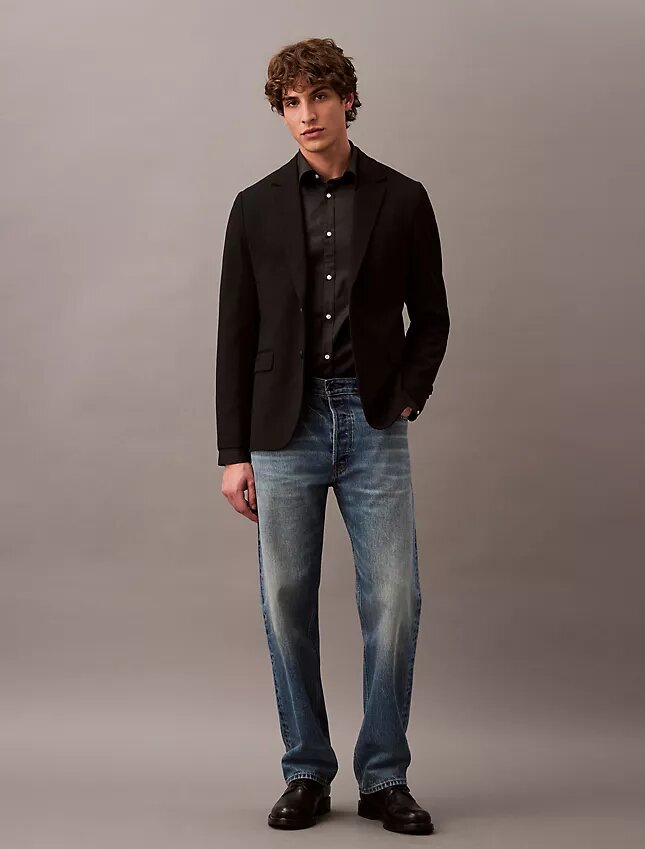 Smal blazer i ullgabardin Smal blazer i ullgabardin