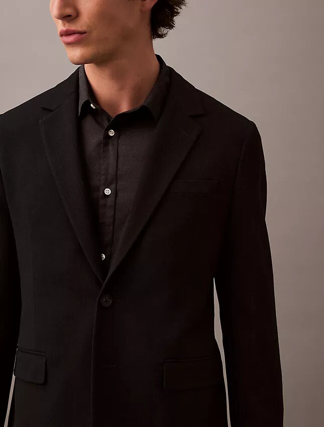 Smal blazer i ullgabardin Smal blazer i ullgabardin