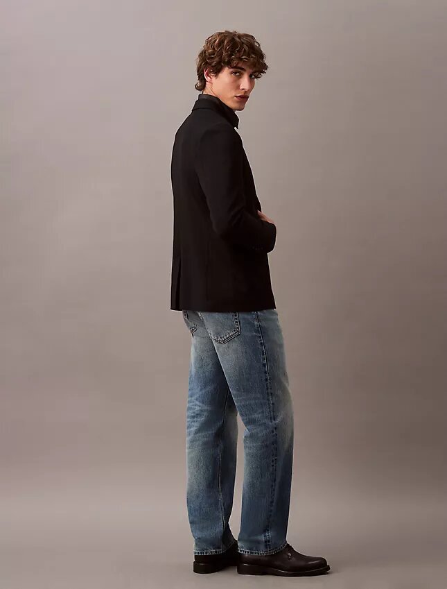 Smal blazer i ullgabardin Smal blazer i ullgabardin