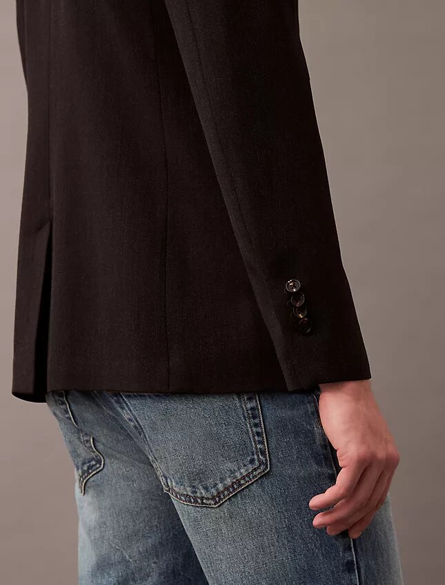 Smal blazer i ullgabardin Smal blazer i ullgabardin