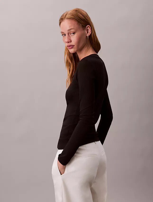 Smal T-shirt i Modalstretch Smal T-shirt i Modalstretch