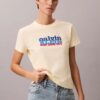 Smal T-shirt med kontrasterande logotyp Smal T-shirt med kontrasterande logotyp