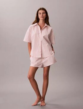 Sovshorts i bomullspoplin