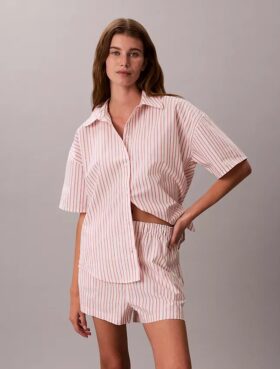 Sovshorts i bomullspoplin