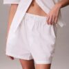 Sovshorts i bomullspoplin