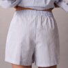 Sovshorts i bomullspoplin