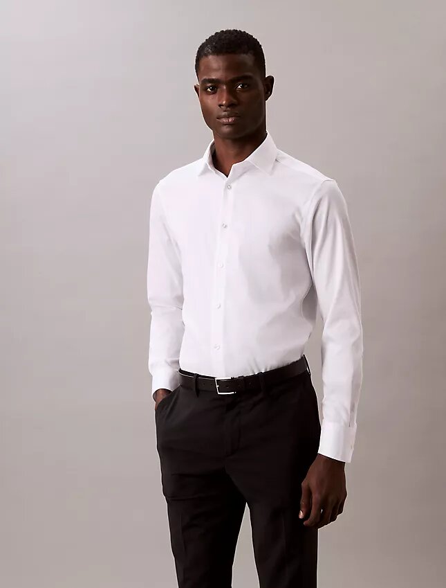 Stålfärgad enfärgad slim fit-skjorta med knappar Stålfärgad enfärgad slim fit-skjorta med knappar